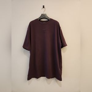 LV Louis Vuitton shirt embossed purple Size L $435